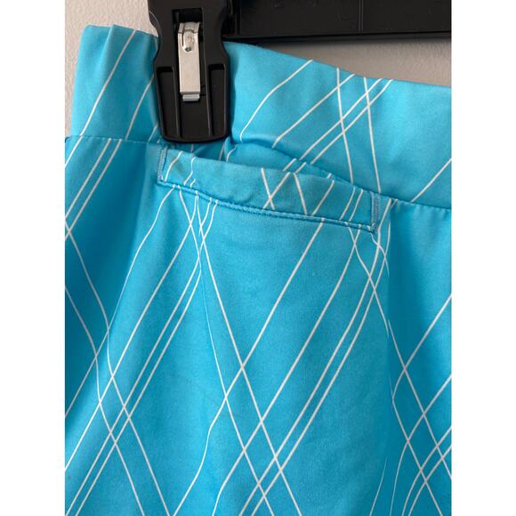 Page & Tuttle Womens Printed Skort Sz Large Blue Pull On Pockets - Picture 5 of 9